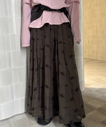 Ameri（アメリ）の「DOT FLOWER VEIL PANTS（その他パンツ）」