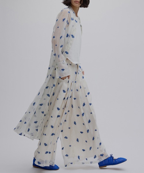 Ameri（アメリ）の「DOT FLOWER VEIL PANTS（その他パンツ・レディース・ブラウン/ホワイト・MEDIUM/SMALL）」の7枚目の写真