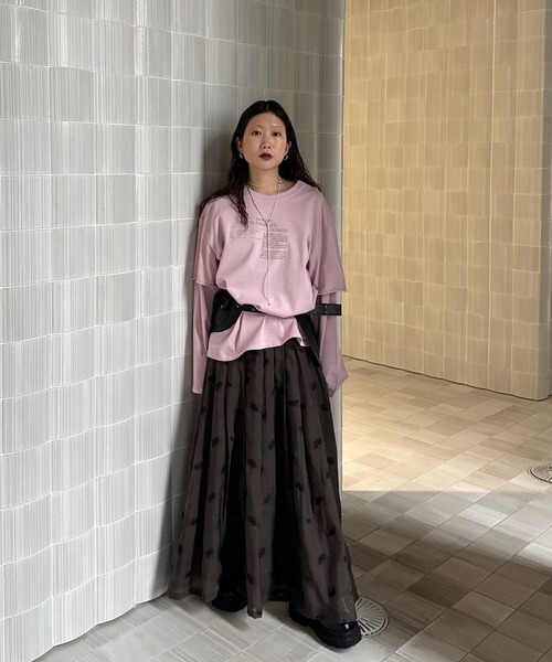 Ameri（アメリ）の「DOT FLOWER VEIL PANTS（その他パンツ・レディース・ブラウン/ホワイト・MEDIUM/SMALL）」の16枚目の写真