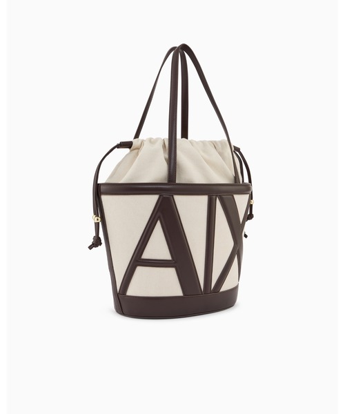 ARMANI EXCHANGE（アルマーニエクスチェンジ）の「【A|X アルマーニ エクスチェンジ】ビッグAXロゴ バケットトートバッグ（トートバッグ・レディース・ブラウン・FREE）」の2枚目の写真