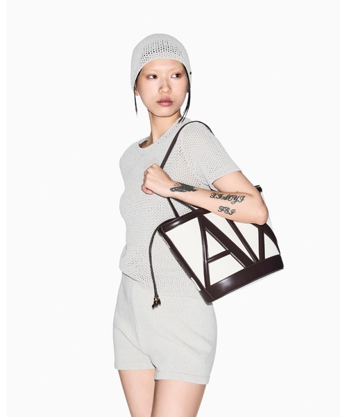 ARMANI EXCHANGE（アルマーニエクスチェンジ）の「【A|X アルマーニ エクスチェンジ】ビッグAXロゴ バケットトートバッグ（トートバッグ・レディース・ブラウン・FREE）」の7枚目の写真