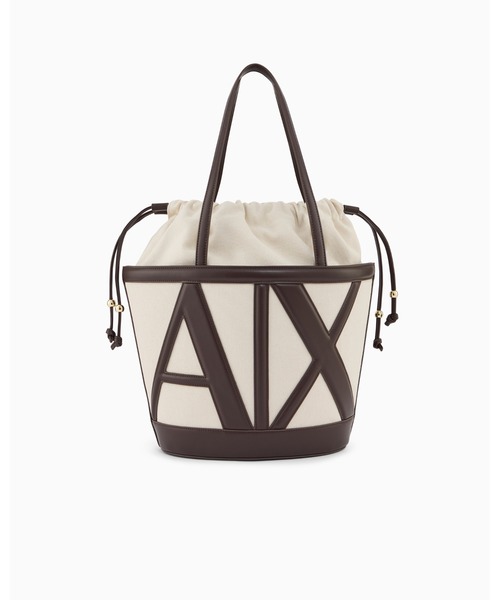 ARMANI EXCHANGE(アルマーニエクスチェンジ)の「【A|X アルマーニ エクスチェンジ】ビッグAXロゴ バケットトートバッグ(トートバッグ・レディース・ブラウン・FREE)」の10枚目の写真