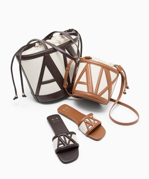 ARMANI EXCHANGE(アルマーニエクスチェンジ)の「【A|X アルマーニ エクスチェンジ】ビッグAXロゴ バケットトートバッグ(トートバッグ・レディース・ブラウン・FREE)」の9枚目の写真