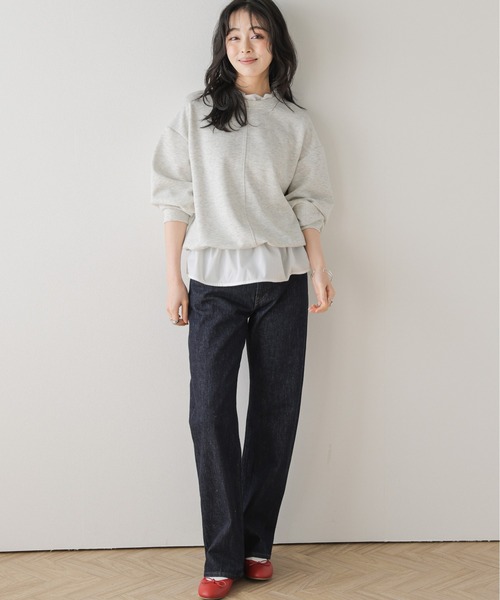 AMELY(エミリー)の「フリルヘムバルーンプルオーバー(Tシャツ/カットソー・レディース・ホワイト/ブラック/杢グレー・フリー)」の15枚目の写真