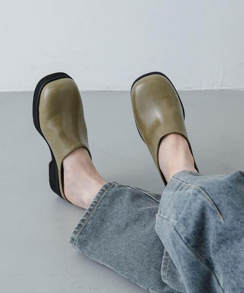 SENSE OF PLACE by URBAN RESEARCH（センスオブプレイスバイアーバンリサーチ）の「『抗菌/消臭』スクエアボリュームサボ（サンダル・レディース・カーキ/ブラック・LARGE/MEDIUM/SMALL）」の16枚目の写真