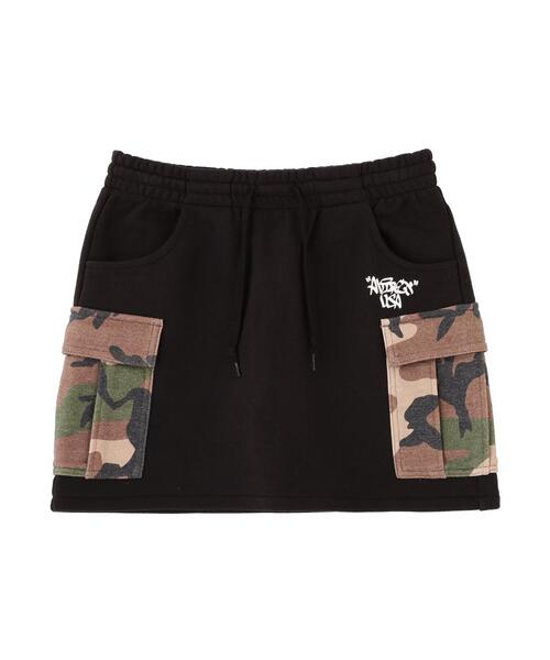 AVIREX(アヴィレックス)の「《直営店限定》CAMO SWEAT MINI SKIRT(スカート・レディース・グレー/ブラック・S/M)」の12枚目の写真