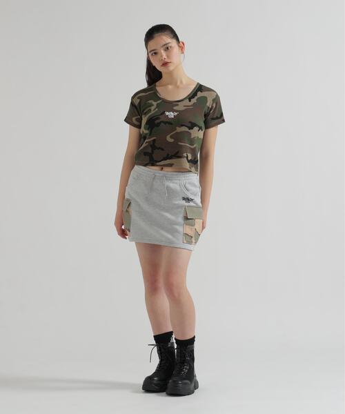 AVIREX(アヴィレックス)の「《直営店限定》CAMO SWEAT MINI SKIRT(スカート・レディース・グレー/ブラック・S/M)」の15枚目の写真