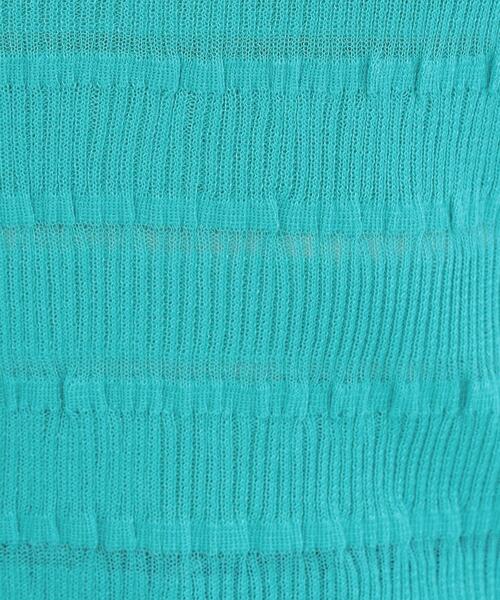 OPAQUE.CLIP(オペークドットクリップ)の「シアーボーダーリブニット【洗濯機OK】(ニット/セーター・レディース・ブラック/オフホワイト/ブルー・00)」の15枚目の写真