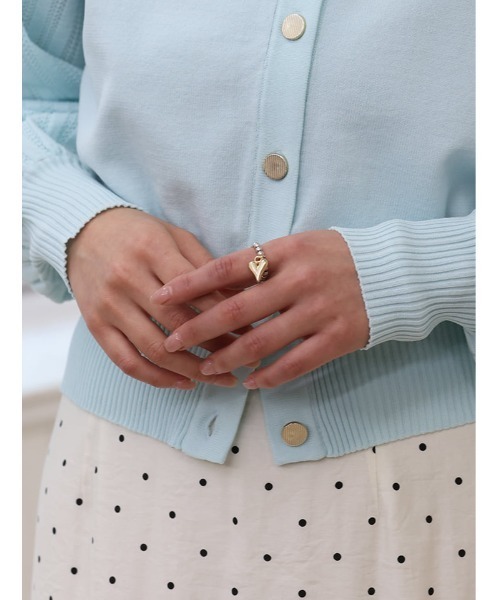 Edit Sheen（エディットシーン）の「ハートメタルボールリング（リング・レディース・ゴールド・FREE）」の2枚目の写真