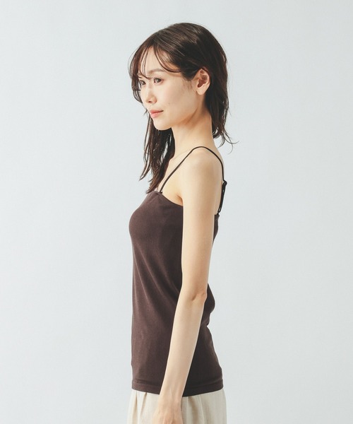 GLOBAL WORK（グローバルワーク）の「Fffit エフィット/カップ付きリブキャミストレート/625140（キャミソール・レディース・ダークブラウン/ブラック/オフホワイト・X-LARGE/MEDIUM/SMALL/LARGE）」の8枚目の写真