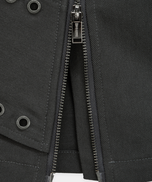 ETRE AU SOMMET(エトレオソメ)の「Front Zip Belt Detail Mini Skirt (Dark Gray)(スカート・レディース・ダークグレー・FREE)」の12枚目の写真