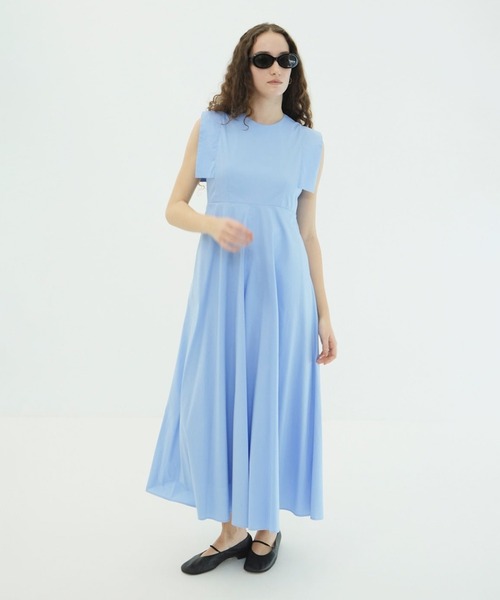 CLANE(クラネ)の「SQUARE SLEEVE ONEPIECE(ワンピース・レディース・アイボリー/ブラック/ストライプ・0/1/2)」の1枚目の写真