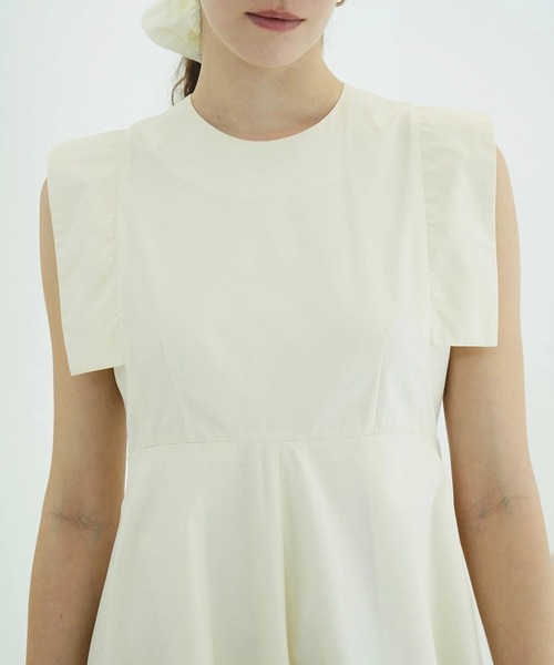CLANE(クラネ)の「SQUARE SLEEVE ONEPIECE(ワンピース・レディース・アイボリー/ブラック/ストライプ・0/1/2)」の16枚目の写真
