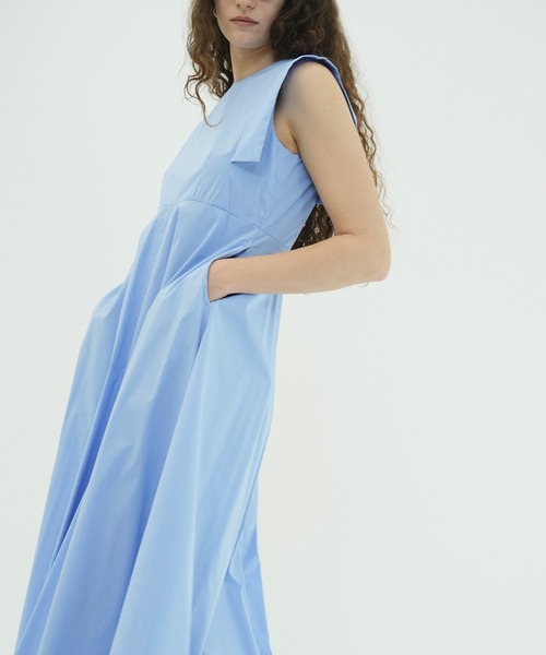 CLANE(クラネ)の「SQUARE SLEEVE ONEPIECE(ワンピース・レディース・アイボリー/ブラック/ストライプ・0/1/2)」の6枚目の写真
