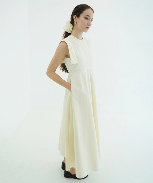 CLANE(クラネ)の「SQUARE SLEEVE ONEPIECE(ワンピース・レディース・アイボリー/ブラック/ストライプ・0/1/2)」の12枚目の写真