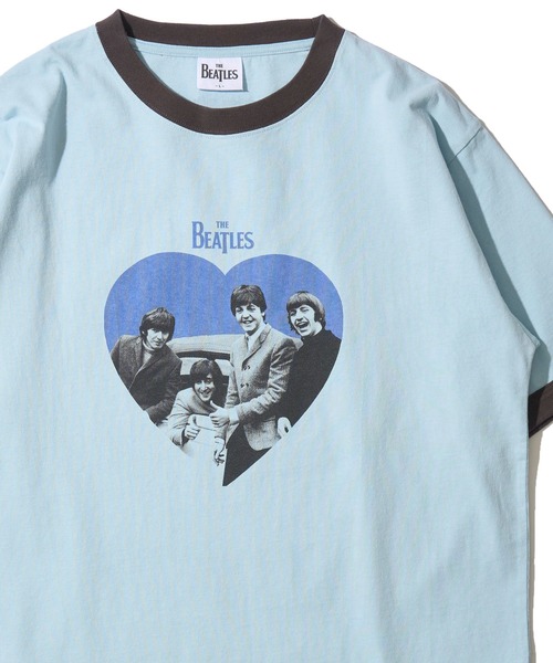 The Beatles(ザビートルズ)の「【THE BEATLES/ザ ビートルズ】フロントフォトプリント リンガーTシャツ(Tシャツ/カットソー・レディース・オフホワイト/ブルー/ホワイト・LARGE/X-LARGE/MEDIUM)」の8枚目の写真
