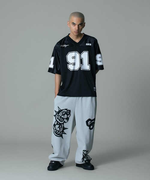 XLARGE(エクストララージ)の「ALLOVER PRINTED SWEAT PANTS(スウェットパンツ・メンズ・ブラック/グレー・S/M/L/XL)」の18枚目の写真