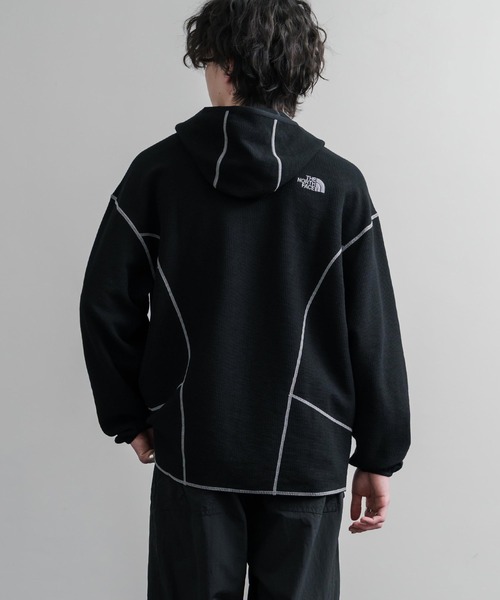 THE NORTH FACE（ザノースフェイス）の「THE NORTH FACE ザ・ノースフェイス M'S SERRA L/S HOODIE ワッフルプルオーバーパーカー（パーカー・メンズ・ブラック/グレイッシュベージュ/バーガンディー・M/L/XL）」の8枚目の写真