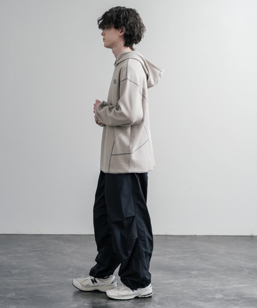 THE NORTH FACE（ザノースフェイス）の「THE NORTH FACE ザ・ノースフェイス M'S SERRA L/S HOODIE ワッフルプルオーバーパーカー（パーカー・メンズ・ブラック/グレイッシュベージュ/バーガンディー・M/L/XL）」の11枚目の写真