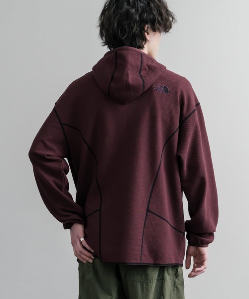 THE NORTH FACE（ザノースフェイス）の「THE NORTH FACE ザ・ノースフェイス M'S SERRA L/S HOODIE ワッフルプルオーバーパーカー（パーカー・メンズ・ブラック/グレイッシュベージュ/バーガンディー・M/L/XL）」の15枚目の写真