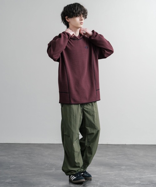 THE NORTH FACE（ザノースフェイス）の「THE NORTH FACE ザ・ノースフェイス M'S SERRA L/S HOODIE ワッフルプルオーバーパーカー（パーカー・メンズ・ブラック/グレイッシュベージュ/バーガンディー・M/L/XL）」の17枚目の写真