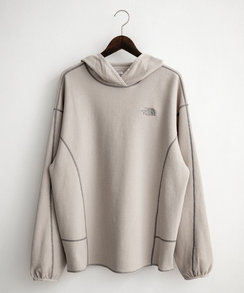 THE NORTH FACE（ザノースフェイス）の「THE NORTH FACE ザ・ノースフェイス M'S SERRA L/S HOODIE ワッフルプルオーバーパーカー（パーカー・メンズ・ブラック/グレイッシュベージュ/バーガンディー・M/L/XL）」の19枚目の写真