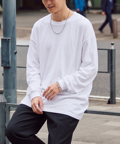 American Apparel(アメリカンアパレル)の「【American Apparel】6oz ロングスリーブTシャツ ロンT AAPP-T1304 MURS / ビッグシルエット オーバーサイズ アメアパ(Tシャツ/カットソー・メンズ・ホワイト/ブラック/サックスブルー/ベージュ/ネイビー/オレンジ/ヘザーグレー/グレー・M/S/L/XL)」の10枚目の写真