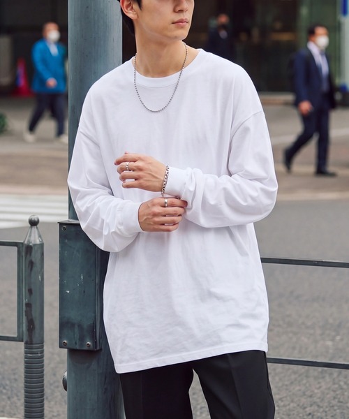 American Apparel(アメリカンアパレル)の「【American Apparel】6oz ロングスリーブTシャツ ロンT AAPP-T1304 MURS / ビッグシルエット オーバーサイズ アメアパ(Tシャツ/カットソー・メンズ・ホワイト/ブラック/サックスブルー/ベージュ/ネイビー/オレンジ/ヘザーグレー/グレー・M/S/L/XL)」の9枚目の写真