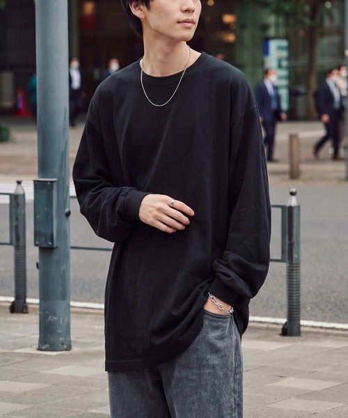 American Apparel(アメリカンアパレル)の「【American Apparel】6oz ロングスリーブTシャツ ロンT AAPP-T1304 MURS / ビッグシルエット オーバーサイズ アメアパ(Tシャツ/カットソー・メンズ・ホワイト/ブラック/サックスブルー/ベージュ/ネイビー/オレンジ/ヘザーグレー/グレー・M/S/L/XL)」の13枚目の写真