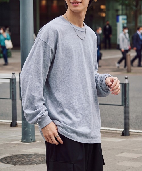 American Apparel(アメリカンアパレル)の「【American Apparel】6oz ロングスリーブTシャツ ロンT AAPP-T1304 MURS / ビッグシルエット オーバーサイズ アメアパ(Tシャツ/カットソー・メンズ・ホワイト/ブラック/サックスブルー/ベージュ/ネイビー/オレンジ/ヘザーグレー/グレー・M/S/L/XL)」の18枚目の写真