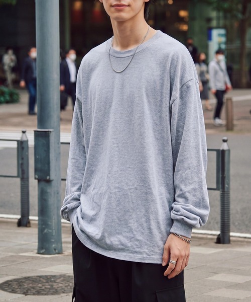 American Apparel(アメリカンアパレル)の「【American Apparel】6oz ロングスリーブTシャツ ロンT AAPP-T1304 MURS / ビッグシルエット オーバーサイズ アメアパ(Tシャツ/カットソー・メンズ・ホワイト/ブラック/サックスブルー/ベージュ/ネイビー/オレンジ/ヘザーグレー/グレー・M/S/L/XL)」の17枚目の写真