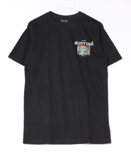 チャイハネ(チャイハネ)の「【チャイハネ】ソンクラーンプリントメンズTシャツ(Tシャツ/カットソー・メンズ・ブラック/ホワイト・FREE)」の6枚目の写真