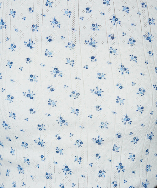 JEMORGAN(ジェーイーモーガン)の「JEMORGAN/ジェーイーモーガン 針抜き フライス フラワー キャミソール 限定展開(キャミソール・レディース・ネイビー/ブルー・フリ-)」の20枚目の写真