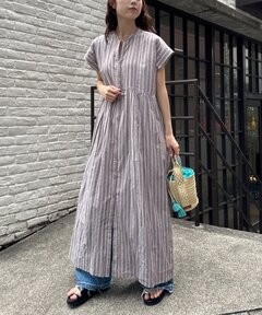 リネンライクストライプジレ（ワンピース）｜4youstory（フォーユー