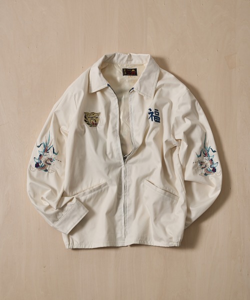 TAILOR TOYO(テーラートウヨウ)の「【TAILOR TOYO/東洋テーラー】COTTON VIET-NAM JACKET VIET-NAM MAP(その他アウター・メンズ・ブラック/ホワイト・M/L)」の2枚目の写真