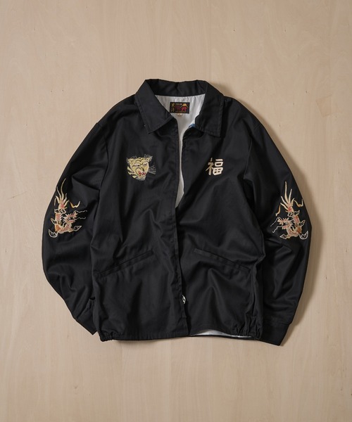TAILOR TOYO(テーラートウヨウ)の「【TAILOR TOYO/東洋テーラー】COTTON VIET-NAM JACKET VIET-NAM MAP(その他アウター・メンズ・ブラック/ホワイト・M/L)」の1枚目の写真