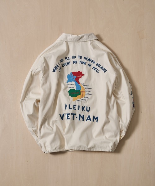 TAILOR TOYO(テーラートウヨウ)の「【TAILOR TOYO/東洋テーラー】COTTON VIET-NAM JACKET VIET-NAM MAP(その他アウター・メンズ・ブラック/ホワイト・M/L)」の8枚目の写真