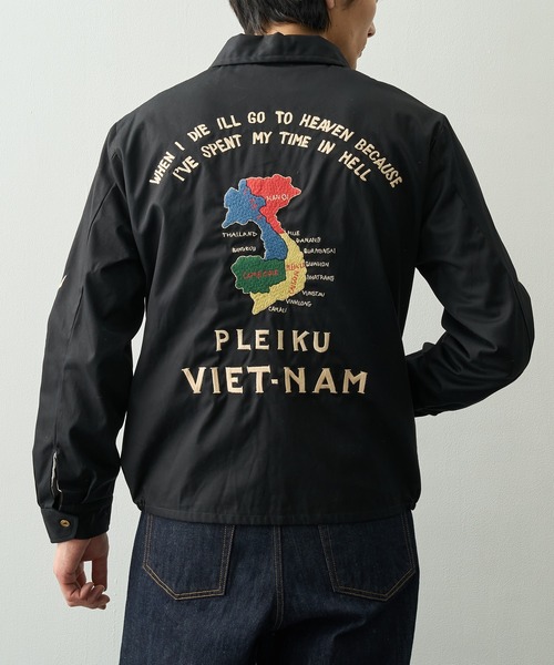 TAILOR TOYO(テーラートウヨウ)の「【TAILOR TOYO/東洋テーラー】COTTON VIET-NAM JACKET VIET-NAM MAP(その他アウター・メンズ・ブラック/ホワイト・M/L)」の11枚目の写真