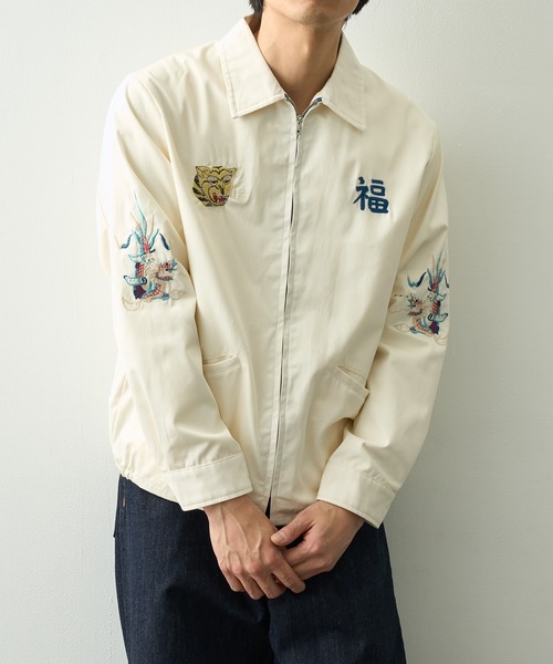 TAILOR TOYO(テーラートウヨウ)の「【TAILOR TOYO/東洋テーラー】COTTON VIET-NAM JACKET VIET-NAM MAP(その他アウター・メンズ・ブラック/ホワイト・M/L)」の3枚目の写真