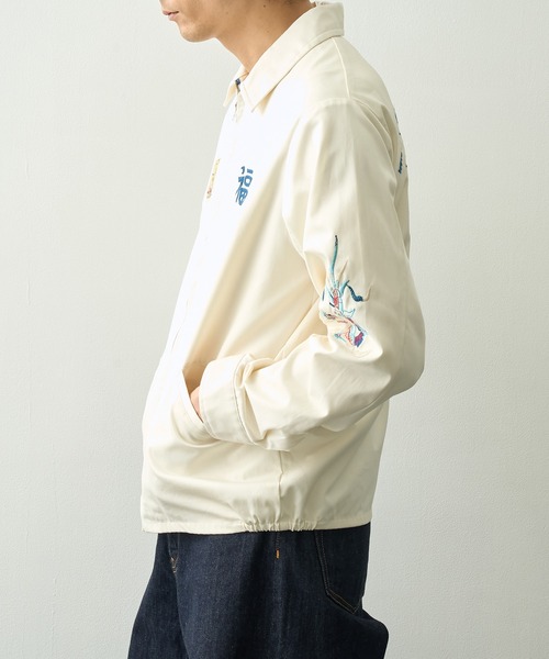 TAILOR TOYO(テーラートウヨウ)の「【TAILOR TOYO/東洋テーラー】COTTON VIET-NAM JACKET VIET-NAM MAP(その他アウター・メンズ・ブラック/ホワイト・M/L)」の4枚目の写真