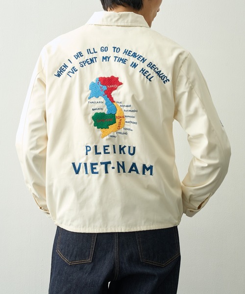 TAILOR TOYO(テーラートウヨウ)の「【TAILOR TOYO/東洋テーラー】COTTON VIET-NAM JACKET VIET-NAM MAP(その他アウター・メンズ・ブラック/ホワイト・M/L)」の5枚目の写真