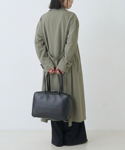 The Bagmati(ザバグマティ)の「【The Bagmati/ザ バグマティ】スクエアボストントートバッグ(ボストンバッグ・レディース・ブラック/ブラウン・フリー)」の9枚目の写真