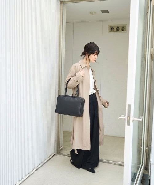 The Bagmati(ザバグマティ)の「【The Bagmati/ザ バグマティ】スクエアボストントートバッグ(ボストンバッグ・レディース・ブラック/ブラウン・フリー)」の6枚目の写真