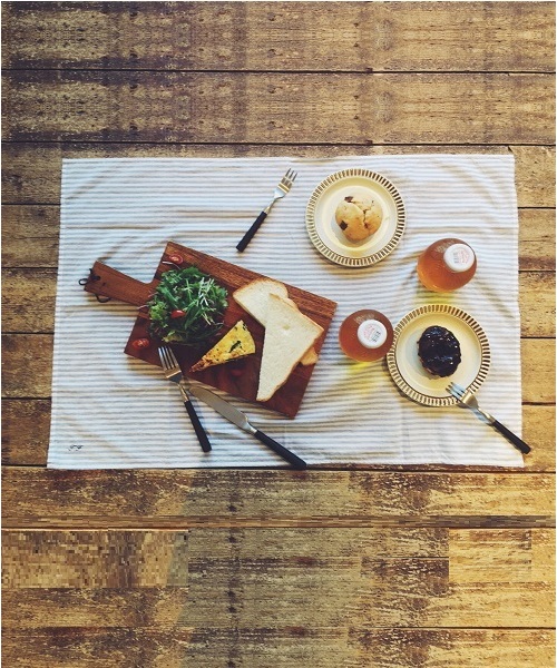 TODAYFUL(トゥデイフル)の「Border Lunch Mat A(キッチンツール・レディース・ネイビー/オフホワイト・FREE)」の1枚目の写真