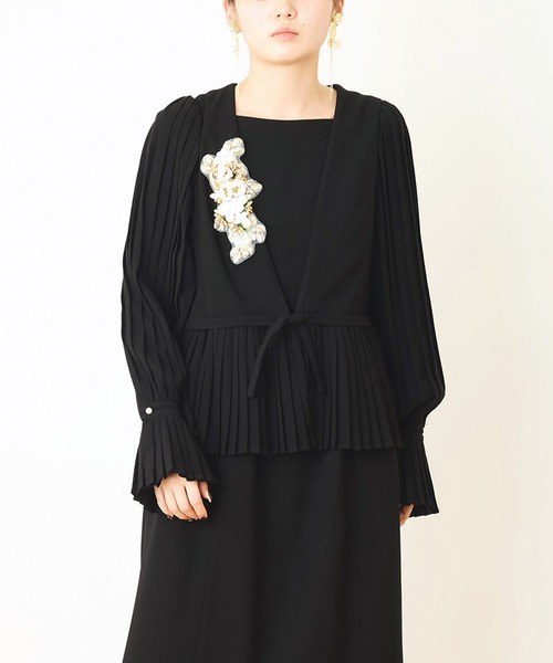 Ranerrh(ラネリ)の「プリーツデザインフォーマルドレス【喪服・礼服】【入卒式・結婚式】【正喪服】【春秋冬】(ワンピース・レディース・ブラック・38)」の13枚目の写真