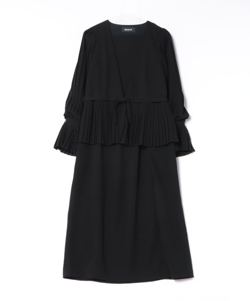 Ranerrh(ラネリ)の「プリーツデザインフォーマルドレス【喪服・礼服】【入卒式・結婚式】【正喪服】【春秋冬】(ワンピース・レディース・ブラック・38)」の11枚目の写真