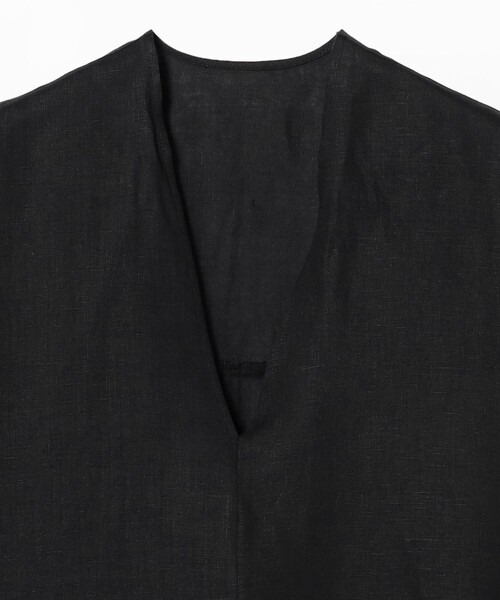 Demi-Luxe BEAMS（デミルクス ビームス）の「リネン カフタン ワンピース（ワンピース・レディース・ブラック・ONE SIZE）」の8枚目の写真