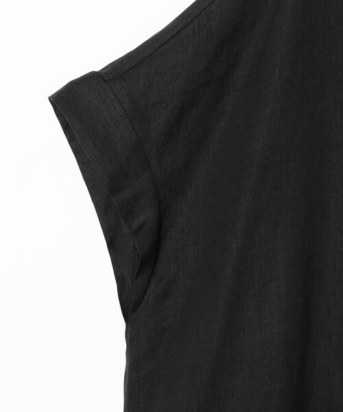 Demi-Luxe BEAMS（デミルクス ビームス）の「リネン カフタン ワンピース（ワンピース・レディース・ブラック・ONE SIZE）」の7枚目の写真