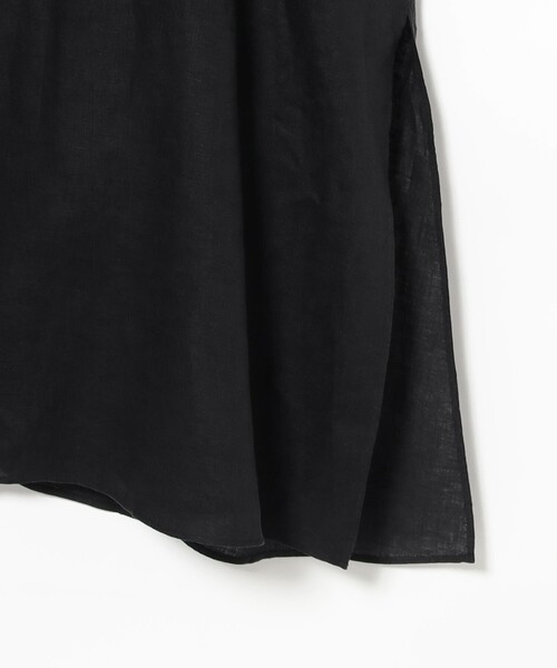Demi-Luxe BEAMS（デミルクス ビームス）の「リネン カフタン ワンピース（ワンピース・レディース・ブラック・ONE SIZE）」の6枚目の写真