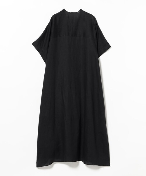 Demi-Luxe BEAMS（デミルクス ビームス）の「リネン カフタン ワンピース（ワンピース・レディース・ブラック・ONE SIZE）」の5枚目の写真